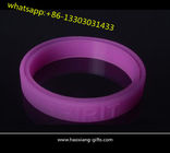 Promotional high quality fitness sports debossed logo silicone wristbands