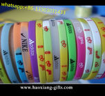Cheapet Price and colorful custom Top Quality Logo Printed Silicone Bracelet