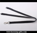 High quality custom design black color 0.5*900mm round woven rope nylon lanyard