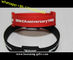 A TINTURA do LAÇO do logotipo da impressão colore braceletes personalizados ajustáveis do silicone fornecedor