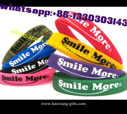 Personalized Custom 202*12*2mm Silicone wristband/Bracelets printing logo