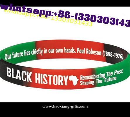 Custom Logo /Size Rainbow Silicone Wristbands/Bracelet With Free Sample