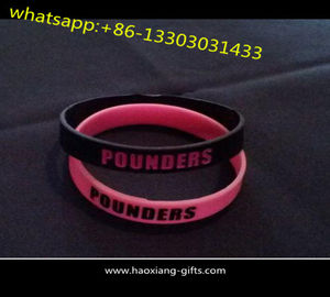 Promotional custom logo 180*12*2mm rubber silicone wristbands/bracelets