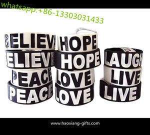 Bulk 1inch Cheap Silicone Wristbands For Event customized logo