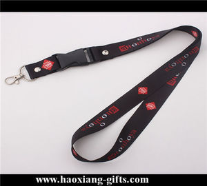 Factory OEM 20*900mm custom printed logo lanyard with breakaway buckle