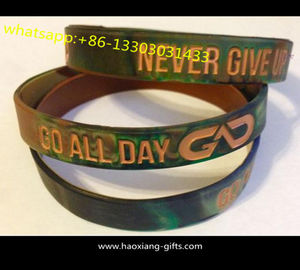 Promotional custom logo 180*12*2mm rubber silicone wristbands/bracelets