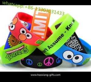 factory custom made high quality promotional gifts silicone wristbands your logo