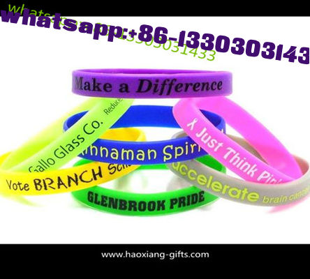 Personalized Custom 202*12*2mm Silicone wristband/Bracelets printing logo