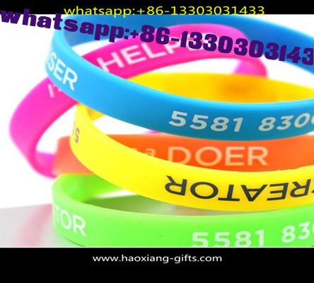 Personalized Custom 202*12*2mm Silicone wristband/Bracelets printing logo