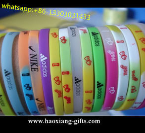 Jewelry type Main Material and Bangles silicone Bracelets colorful logo