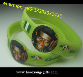 Printing logo TIE DYE colors adjustable personalized silicone bracelets