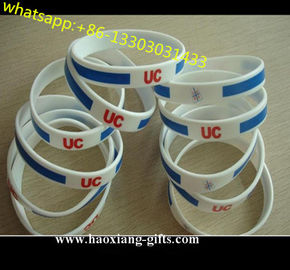 popular cheap promotional uv sensitive sport silicone bracelet with custom logos