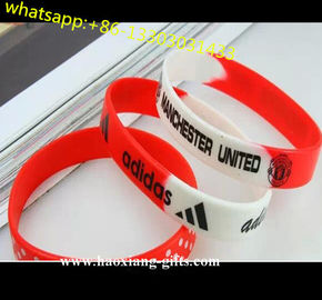 100% Non-toxic OEM silicone wristband merry christmas silicone bracelets