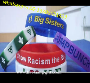 Flag design silicone bracelet baseball football running  rubber wristband