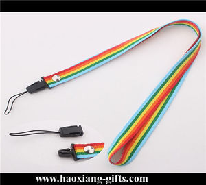 High Quality Custom silk-screen printing mix colorful Woven Polyester Lanyard