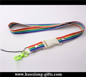 High Quality Custom silk-screen printing mix colorful Woven Polyester Lanyard