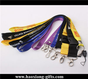 Promotional custom 20*900mm company use polyester  lanyard withid card holder