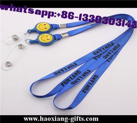 Hot sale blue color custom 1.5*100cm sublimation printed polyester lanyard