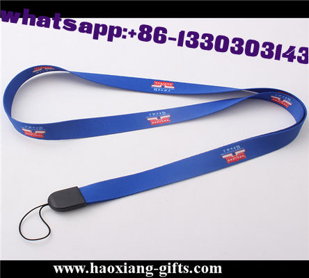 Hot sale blue color custom 1.5*100cm sublimation printed polyester lanyard