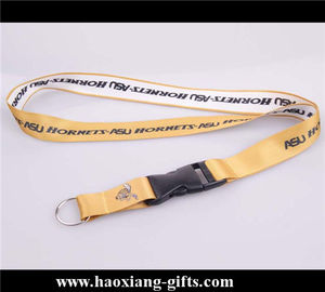 China Wholesale Cheap orange 20*900mm Custom  Silkscreen logo Polyester Lanyard