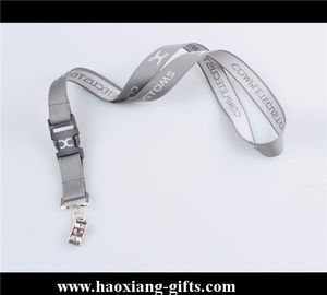 Factory custom 20*900mm sublimation logo polyester lanyard with breakaway buckle
